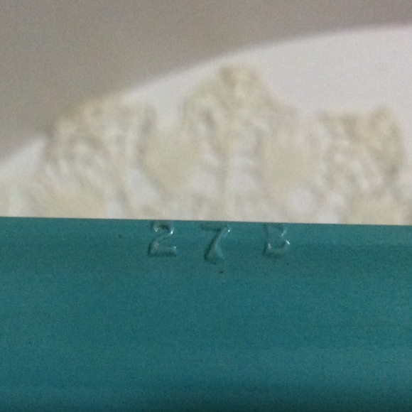 Rare Vintage Pyrex Snowflake turquoise baking dish - Picture 10 of 11